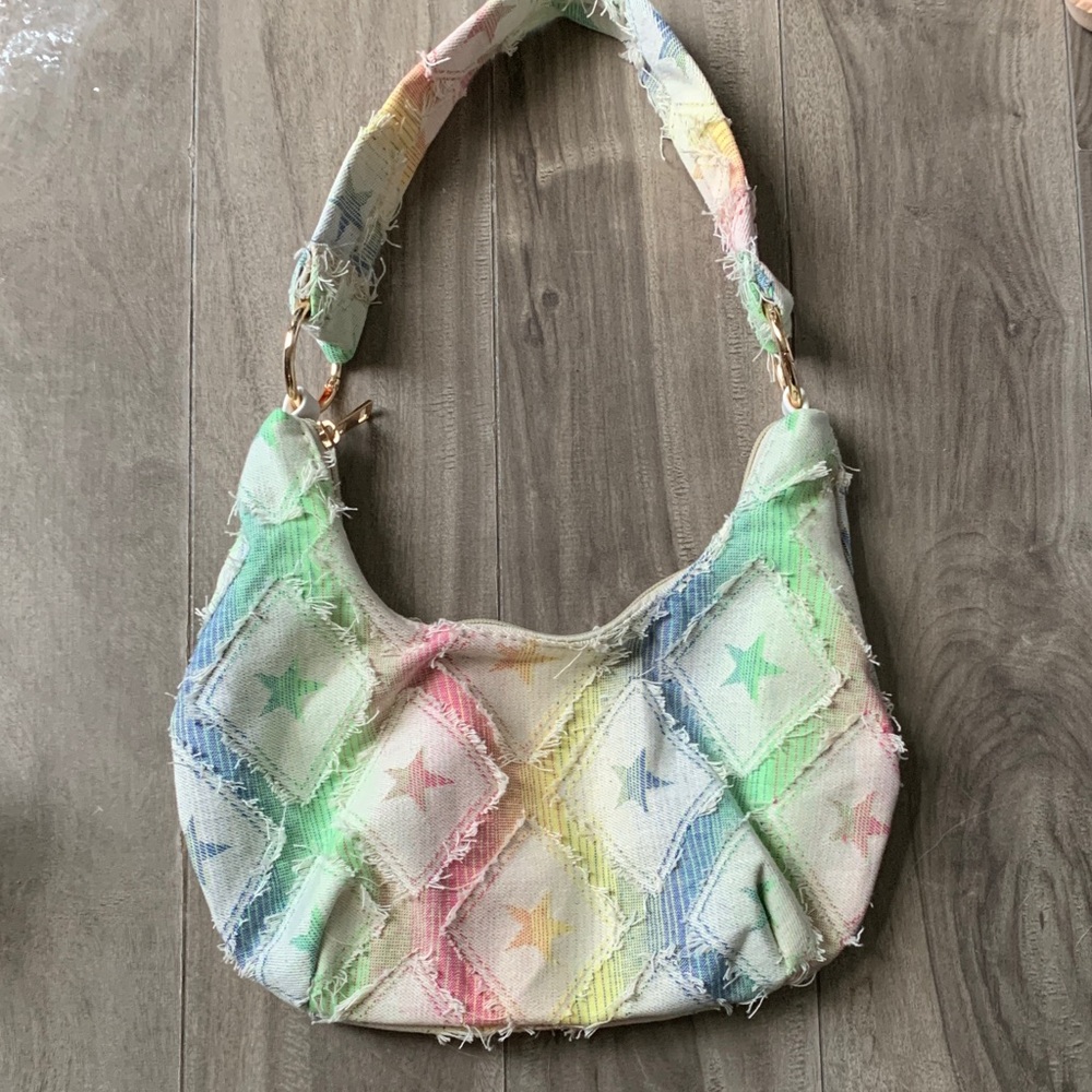 Multicolor Star Pattern Women's Bag
